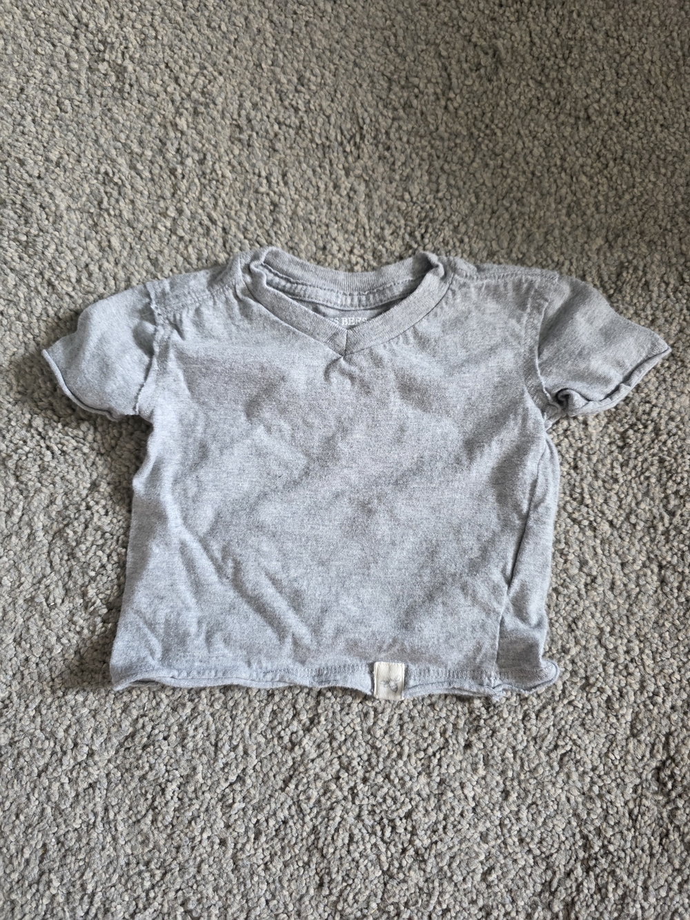 Kids Short-Sleeve Crew Tee in Light Gray